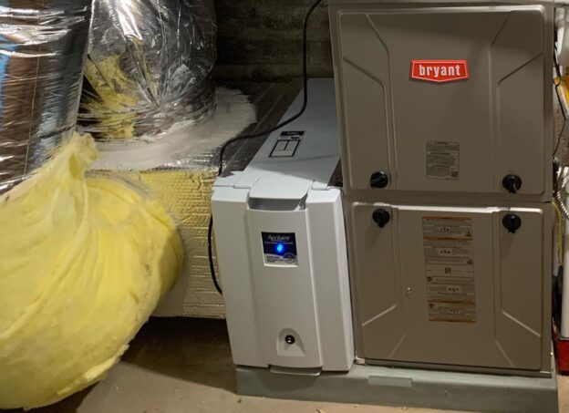 Whole House Humidifier Installed in HVAC System